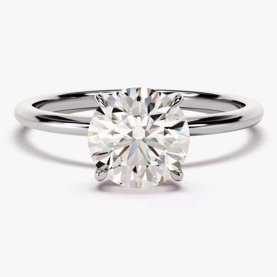 Round Cut Solitaire
