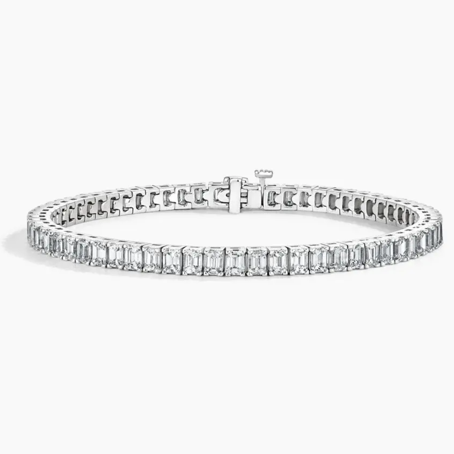 Emerald Cut Tennis Chain Bracelet